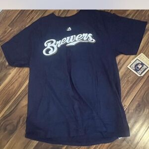 Majestic Brewers tee